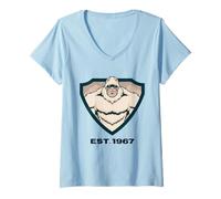 Donna Design distintivo Yeti - EST. 1967 Snow Creature Sasquatch Maglietta con Collo a V