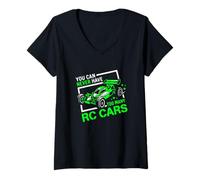 Donna Design Divertente da Corsa RC con Scritta in Lingua Inglese You Can Never Have Too Many RC Maglietta con Collo a V