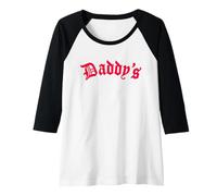 Donna Design Gotico Sexy di papà Maglia con Maniche Raglan
