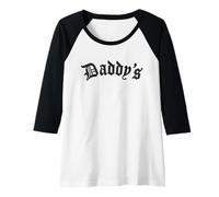Donna Design Gotico Sexy di papà Maglia con Maniche Raglan