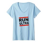 Donna Design Ispirato a Run Ultra Marathon Runner Endurance Maglietta con Collo a V