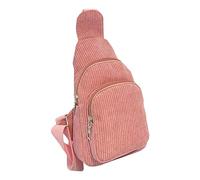 Donna di colore puro, borsa da donna, borsa semplice vela di velluto, borsa a tracolla casual con una spalla borse saghe greche, Colore: rosa., taglia unica
