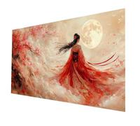 Donna Diamond Painting Kit Completo, Diamond Painting Luna, Diamante Dipingere con i Numeri Adulti 30 x 60 CM, 5D Diamantini Crystal Art Quadri con Perline Hobby Creativi Adulti, Regalo model-1206