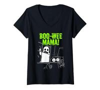Donna Diary of a Wimpy Kid Boo-Wee-Mama Maglietta con Collo a V