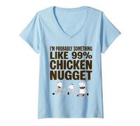 Donna Diary of a Wimpy Kid Fight or Flight Like A Chicken Nugget Maglietta con Collo a V