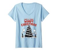 Donna Diary of a Wimpy Kid Have a Truly Wimpy Christmas Maglietta con Collo a V