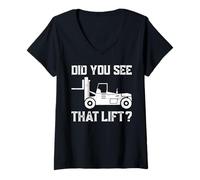 Donna Did You See That Lift? Maglietta con Collo a V