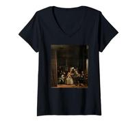 Donna Diego Velazquez Las Meninas Maglietta con Collo a V