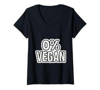 Donna% Dieta vegana carnivoro Keto Paleo chetogenica Low Zero Carb Maglietta con Collo a V