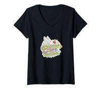 Donna diffondere, Amore, Non odio, Illustrazione Maglietta con Collo a V