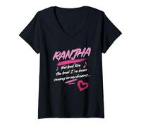 Donna Diljit Ranjha traduzione Maglietta con Collo a V