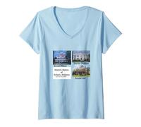 Donna Dimore storiche di Eufaula, Alabama Maglietta con Collo a V