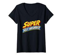 Donna Dire la verità sarcastica Super autoassorbita Maglietta con Collo a V