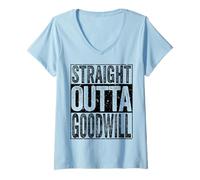 Donna Direttamente da Goodwill Maglietta con Collo a V