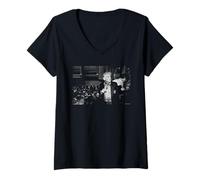 Donna Direttore d'orchestra Leonard Bernstein Boston Sinfonia Michael Grecco Maglietta con Collo a V