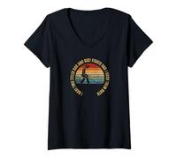 Donna Dirt Fisher E papà Uomini Orgogliosi Metal Detecting Dirt Fishing Maglietta con Collo a V