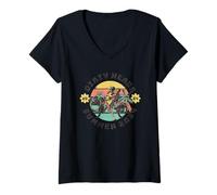 Donna Dirty Heads Retro Estate 2024 Maglietta con Collo a V