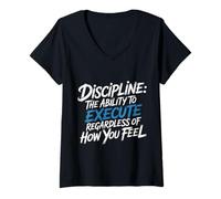 Donna Discipline Do It Anyway - Maglietta con Collo a V