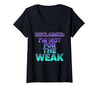 Donna Disclaimer I'm Not for The Deak Retro Synthwave Design Maglietta con Collo a V