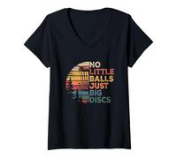 Donna Disco Golf Player No Little Balls Just Big Discs Sport Player Maglietta con Collo a V