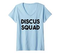 Donna Discus Fish Lover Divertente - Discus Squad Maglietta con Collo a V
