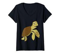 Donna Disney and Pixar’s Finding Nemo Crush the Turtle Maglietta con Collo a V