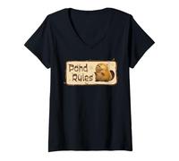 Donna Disney And Pixar's Hoppers Loaf Pond Rules Maglietta con Collo a V