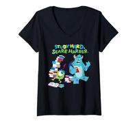 Donna Disney And Pixar's Monsters, INC. Back to School First Day Maglietta con Collo a V