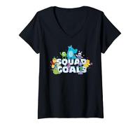 Donna Disney And Pixar's Monsters, INC. Squad Goals Group Matching Maglietta con Collo a V