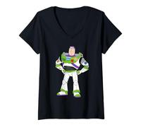 Donna Disney And Pixar's Toy Story 5 Buzz Lightyear Big Pose Maglietta con Collo a V
