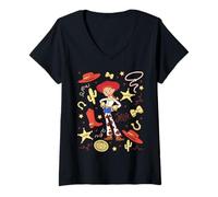Donna Disney and Pixar's Toy Story Jessie Cowgirl Western Spirit Maglietta con Collo a V