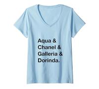 Donna Disney Channel The Cheetah Girls Name List Maglietta con Collo a V