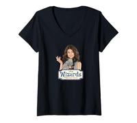 Donna Disney Channel Wizards of Waverly Place Alex Maglietta con Collo a V
