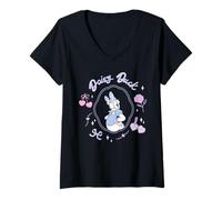 Donna Disney Daisy Duck Love Always Locket Coquette Style Maglietta con Collo a V