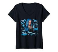 Donna Disney Descendants: Wicked Wonderland Chloe Charming Fierce Maglietta con Collo a V
