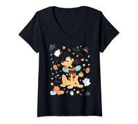 Donna Disney Halloween Pluto Cute Bee Costume Collage Maglietta con Collo a V