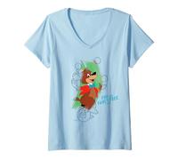 Donna Disney Ink and Paint Bongo from Fun and Fancy Free 1947 Maglietta con Collo a V