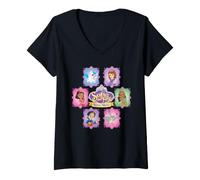 Donna Disney Jr. Sofia the First: Royal Magic Princess Friends Maglietta con Collo a V