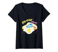 Donna Disney Lilo & Stitch Have A Egg-Cellent Dreams Chest Logo Maglietta con Collo a V