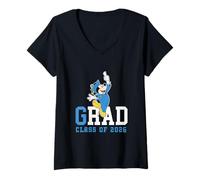 Donna Disney Mickey Mouse Graduation 2026 Rad Grad Class of '26 Maglietta con Collo a V