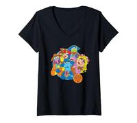 Donna Disney Muppet Treasure Island Movie 30th Anniversary Group Maglietta con Collo a V