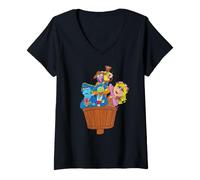 Donna Disney Muppet Treasure Island Movie Crow's Nest Muppets Maglietta con Collo a V