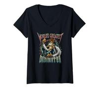 Donna Disney Phineas And Ferb Father's Day Doofenshmirtz Dadinator Maglietta con Collo a V