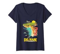 Donna Disney Pixar Luca Isola del Mar Italia Distressed Big Poster Maglietta con Collo a V