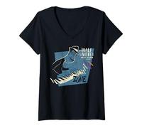 Donna Disney Pixar Soul Joe Half Note Jazz Club In The Zone Maglietta con Collo a V