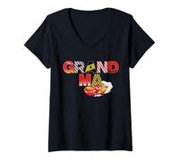Donna Disney & Pixar's Cars Grandma Family Matching Trip Vacation Maglietta con Collo a V
