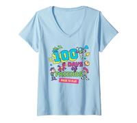 Donna Disney & Pixar's Toy Story 100 Days of Friends And School Maglietta con Collo a V
