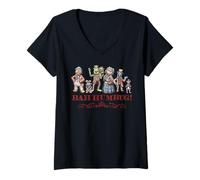 Donna Disney The Muppet Christmas Carol "Bah Humbug!" Holiday Maglietta con Collo a V