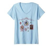 Donna Disney The Muppet Christmas Carol Holiday Coquette Frames Maglietta con Collo a V