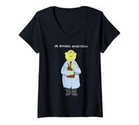 Donna Disney The Muppets Dr. Bunsen Honeydew Muppet Labs Big Pose Maglietta con Collo a V